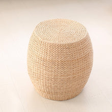 Load image into Gallery viewer, Simple Small Bench Straw Rattan The Round for Shoes Bench Cushion Stool Home Sofa Bench Bar Stool Kids Furniture