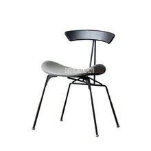 Load image into Gallery viewer, Industrial Style Dining Chair Iron Leg Leisure Ant Chair Vintage Easy Chair Simple Negotiation Chair Leather Casual Chair