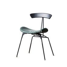 Load image into Gallery viewer, Industrial Style Dining Chair Iron Leg Leisure Ant Chair Vintage Easy Chair Simple Negotiation Chair Leather Casual Chair