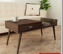 Load image into Gallery viewer, Folding elevating table and table. Scale multi-functional storage tea table with stools