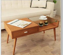 Load image into Gallery viewer, Folding elevating table and table. Scale multi-functional storage tea table with stools