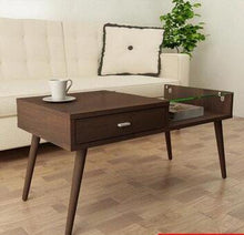 Load image into Gallery viewer, Folding elevating table and table. Scale multi-functional storage tea table with stools